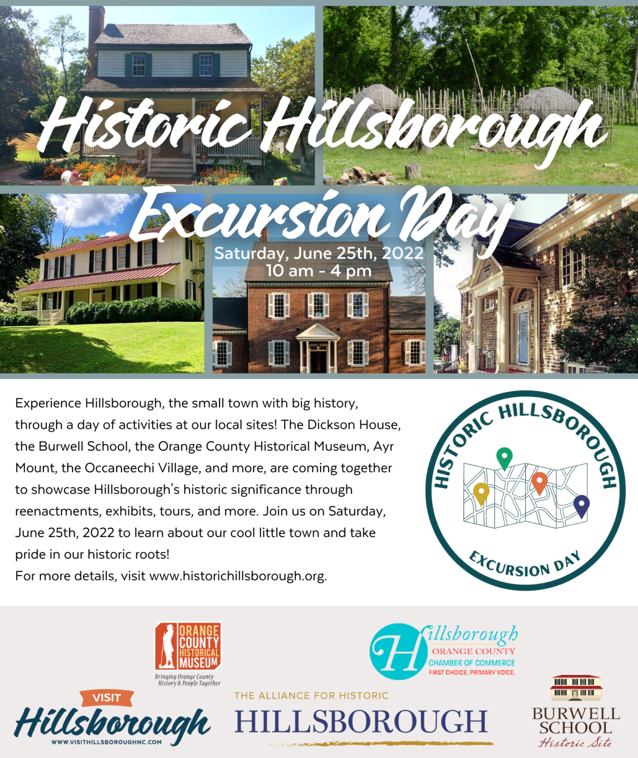 Historic Hillsborough Excursion Day Visit Hillsborough, NC